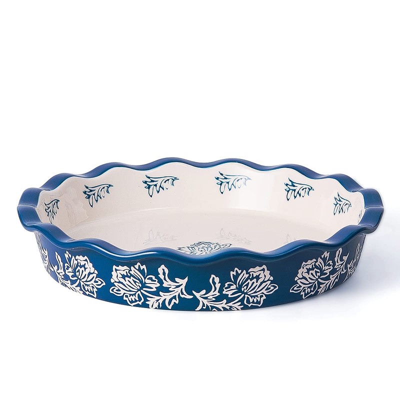 Wisenvoy Pie Pan Ceramic Pie Dish Pie Plate Deep Dish