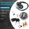 Tektall Ignition Switch Fuel Gas Cap Key Lock Set 35010-K26-B03