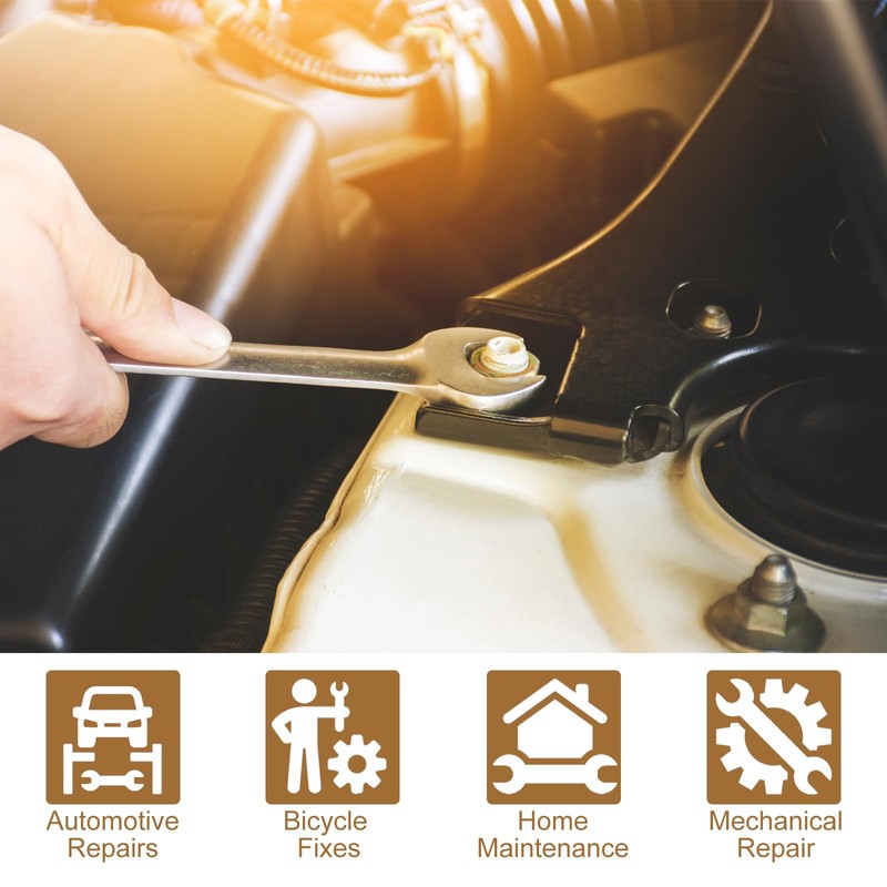 sourcing map Thin Open End spanners SAE, 1x1 1/16 Inches,