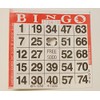 1 on Pushout Bingo Tarjetas de papel – Rojo –