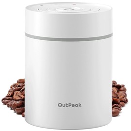 OUTPEAK Neo 2025 Kilo Automatic Vacuum Coffee Canister 1.5L Capacity for 17.5oz Coffee Beans, One Button Operation, Stainless Steel Coffee Storage Container with Scoop (Barista Champion's Choice)