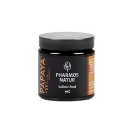 Pharmos Natur Papaya Kernels PapayaVera Vegan 15 g - For Intestines, Stomach, Digestion and Bad Breath - Organic + Gluten Free