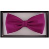 TigerTie Pre-tied Satin Bow Tie - Plain Colour + Gift