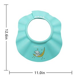 Gorro de ducha para bebé, 2 unidades, ajustable, de seguridad, impermeable, suave, divertido gorro de baño para niñas, niños, bebés, niños, niños y ni