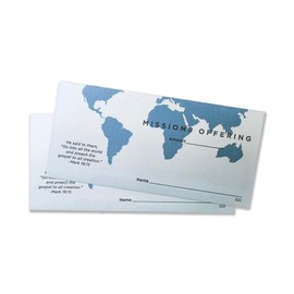 Missions Offering Envelopes | 3 1/16" x 6 5/16" (500)