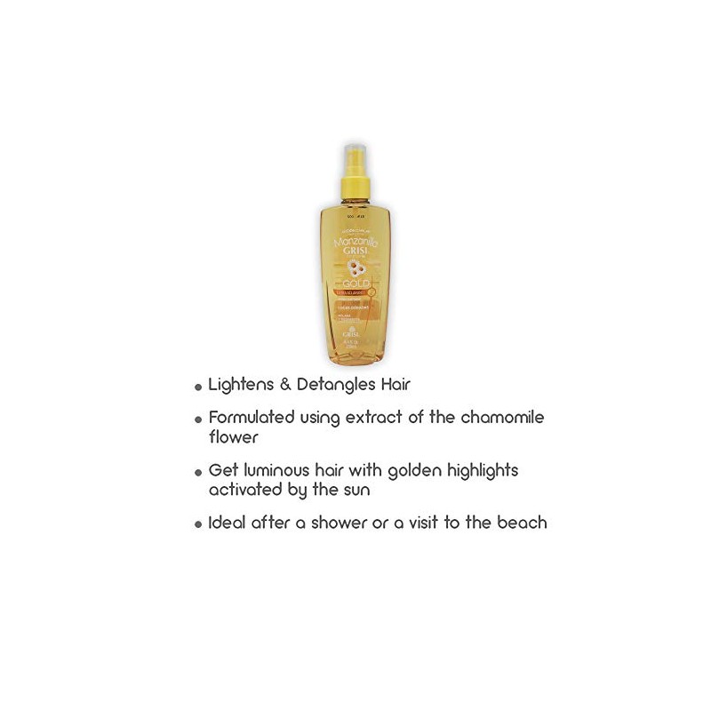 Grisi Chamomile Hair Lotion Manzanilla Lightens & Detangles 8.4 oz..