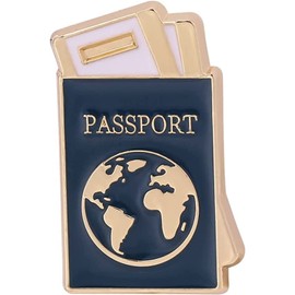 Travel Passport Jewelry Enamel Pin Brooch Pin Metal Badges Brooches Lapel Pin Backpack Bag Decoration Pins Pilot Gift