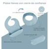 10PCS Silicona Bebé Alimentación Set, Plato De Dinosaurios Para Bebés