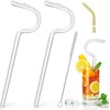Premium Glass Anti-Wrinkle Drinking Straws Set - 2Pack for 40oz