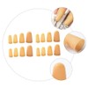 Outanaya 25Pcs Rubber Fingertip Caps Static Protective Covers for Counting