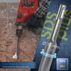 S&R Tile Chisel SDS-Plus 250 x 40 mm/Made in Germany/Curved
