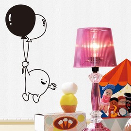 Kabegami Revolution Wall Sticker Monotone Black and White Made in Japan Sumiun 22cm x 30cm (JBW1060: Sumai-fusen-)