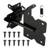 Wmebee 5-1/2" Mini Self-Locking Gate Latch for Wooden Fence,(Door Gap