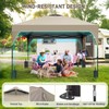 10x10FT Canopy Tent, 1-Button Push Pop Up Canopy with 4