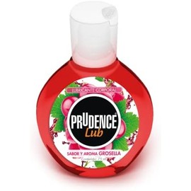 Prudence Lubricante Corporal a Base de Agua sabor Grosella, Paquete con 5 envases de 75ml