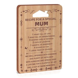 Gifts for Mum from Daughter Son - Bamboo Cutting Board,Mothers Day Gifts for Mum, Mum Birthday Christmas Gifts for Mum, Best Mum Christmas Birthday Presents