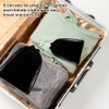 AKSIQIOL 6 Pcs Black Velvet Drawstring Pouches, Adjustable Storage Bags
