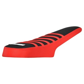 Enjoy Mfg Ribbed Seat Cover - Compatible Fit for Super73 Z-Series, Z1, ZX & Z Miami eBike #378 (Red Sides - Black Top - Red Ribs)
