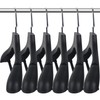 DEDU Suit Hangers for Men 30 Pack Width 17.7", Black