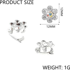 20 Piezas Pinzas para el Cabello, Pinzas Mini de Flor de Diamante de Agua, Horquillas Pequeñas Pelo Mujer, para Cabello Diarias para Niñas y Mujeres