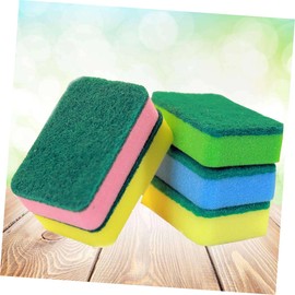 Beavorty 2sets Cleaning Sponge Dishwashing Sponge Pad for Dishwashing Kitchen Scouring Pad Emery Material 5pcs*2