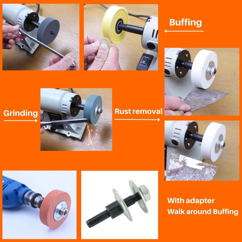 Amacupid Grinding Wheel Buffing Wheels 8 Set 3 inch. for