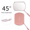 Miuffue Lash Mirror for Eyelash Extensions, Detachable Stainless Steel Large