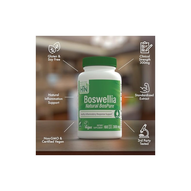Health Tru Nutrition | Boswellia, 300 Mg, 60 Cápsulas