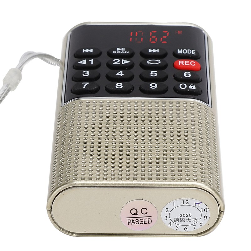 L‑328 Mini FM Radio Speaker Portable Multifunction USB Music MP3