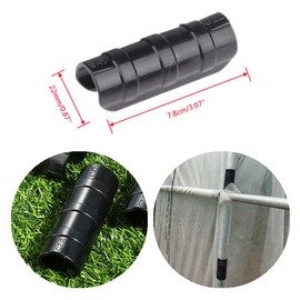 10pcs 22mm/0.87" Garden Buildings Tube Clip Greenhouse Frame Pipe Tube Film Clip Clamp Connector Kit