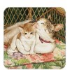 Legacy Cork Back Coaster-Cat Design-CAT & KITTEN-Create Your Own Set!