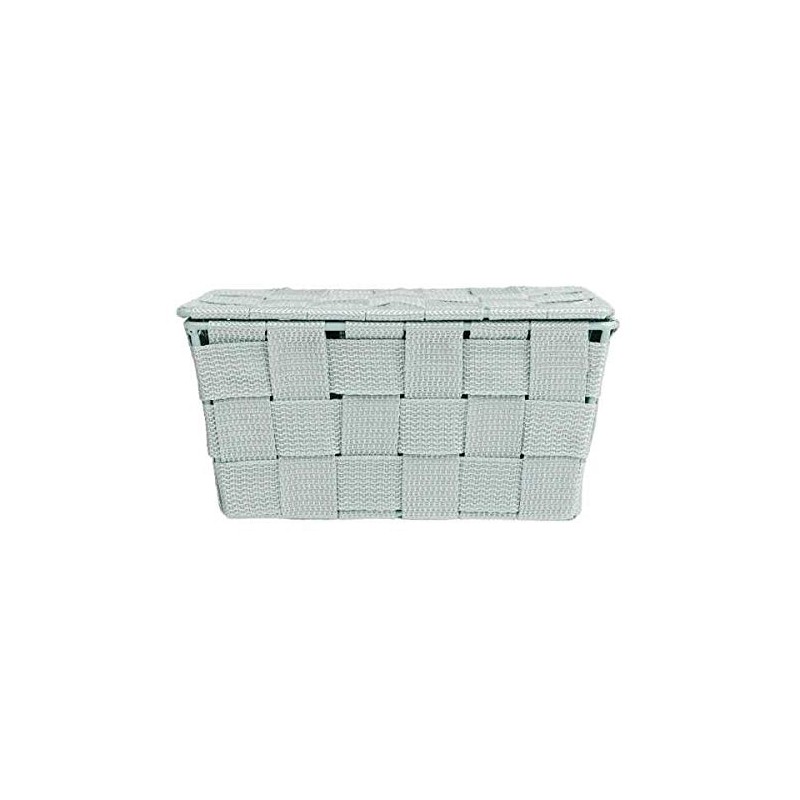 Wenko Adria Storage Basket with Lid, mint, 14 x 19