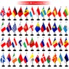 TSMD 202 Countries International World Desk Flags Set Small Mini