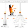 AgroPro Leaf Rake for Lawns, Adjustable Garden Rake for Leaves