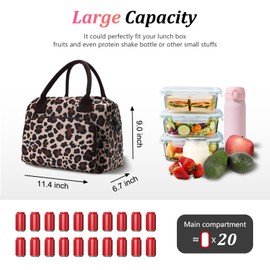 AOTM Lunch Bag for Women Men, 11.2L Large Insulated Lunch Box Bag, Leakproof＆Shoulder Strap Food Bag, Reusable Cool Bags for Kids Girls Boys Adults, Thermal Cooler Lunch Bag Work/School/Picnic/Travel