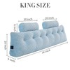 Wedge Headboard Pillow - Bed Wedge Pillow for Headboard Triangular