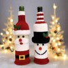 fonefunshop Festive Father Christmas & Snowman Bottle Cover