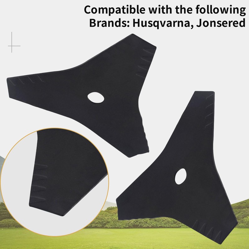 BERPSE (2 Pack) 530402967 3-Point Electric Edger Blade 8-1/2 Inch