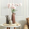 Ceramic Vases Set of 3, Neutral Rustic Farmhouse Vase with