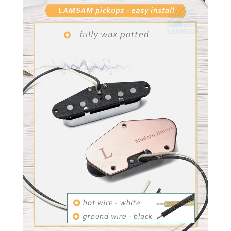 Pickups Set for TL Guitar … (Black-Bridge)