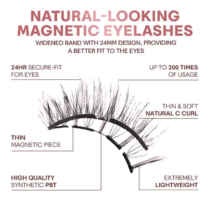XILIWUS Blisora Magnetic Lashes, Blisdora Original Sandwich Lashes, Reusable Magnetic
