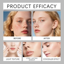 Luvie Glow Foundation Cushion, Luvie Foundation, 2026 New Mushroom Head Air Cushion Cc Cream, Luvie Glow Makeup, Moisturizing Concealer Brighten Long-Lasting, Natural Bb Cream For All Skin Types (Ivor