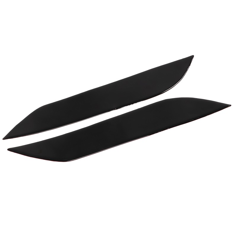 2pcs Headlight Eyebrow Eyelids Trim Decoration Car Light Eyebrow Replacement