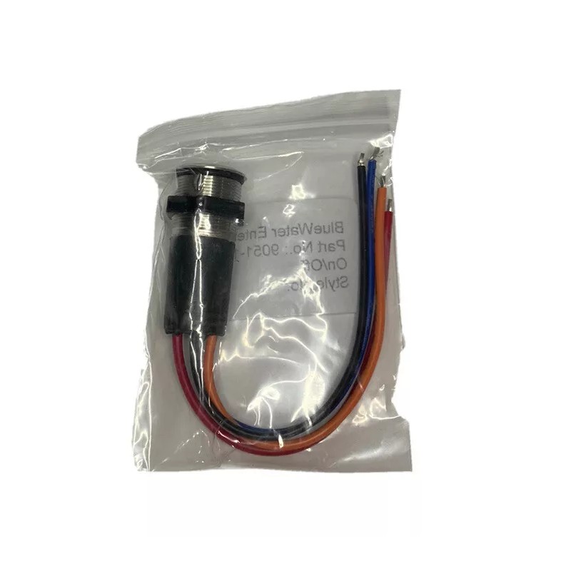 BlueWater 22MM Electronic Push Button LED Switch ON/OFF Marine