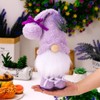 zhuja Mother's Day Flower Gnome Lavender Swedish Gnomes Decorations for