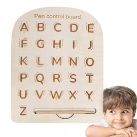 Wooden Alphabet Tracing Board,Wooden Tracing Letters and Numbers | Educational Preschool Learning Activities, Tracing Board for Kids, Learn to Write
