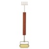 Face Massage Roller Copper Wooden Handle Promote Blood Circulation Double