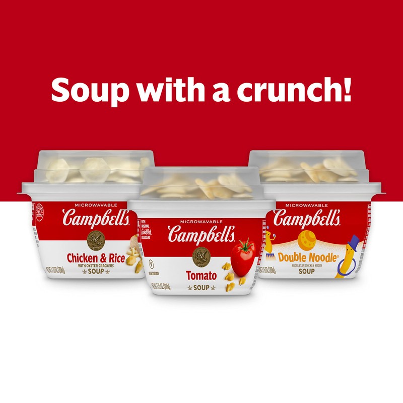 Campbell's Chicken and Rice Soup with Oyster Crackers, 7.35 Ounce