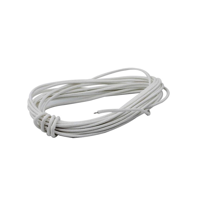 Guyker Cloth-Covered Braided Guitar Wire - 15 Feet (5-white/5-black/5-yellow) Electrics
