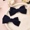2 PCS Hair Bow Clips for Baby Girls Bowknot Hair